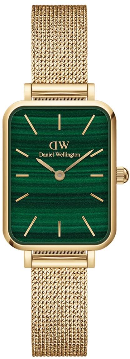 Daniel Wellington Quadro Pressed Evergold Green Gold Ladies Watch
