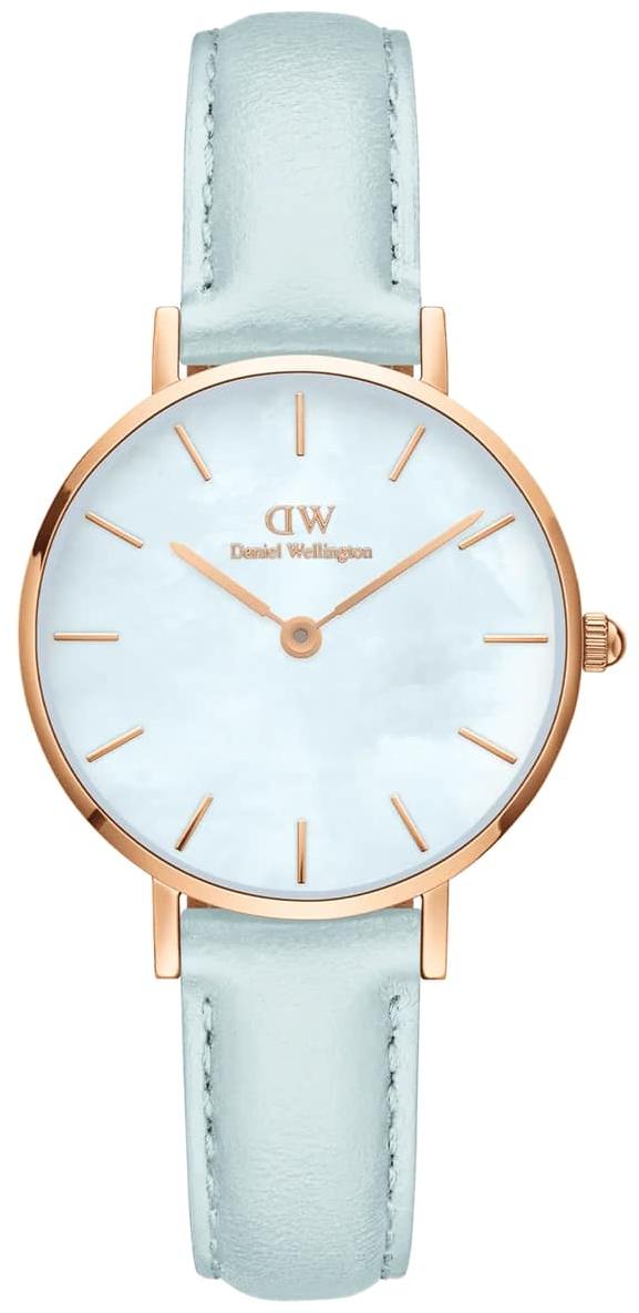 Daniel Wellington Petite Bluebell Blue MOP Rose Gold Ladies Watch