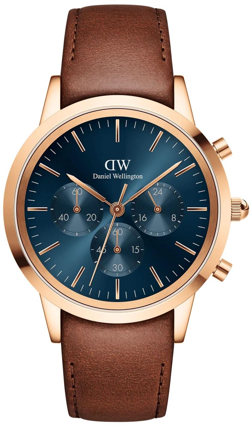 Daniel Wellington Iconic Chronograph St Mawes Arctic Rose Gold Mens Watch