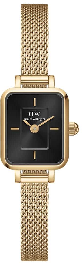 Daniel Wellington Quadro Mini Evergold G Onyx Ladies Watch