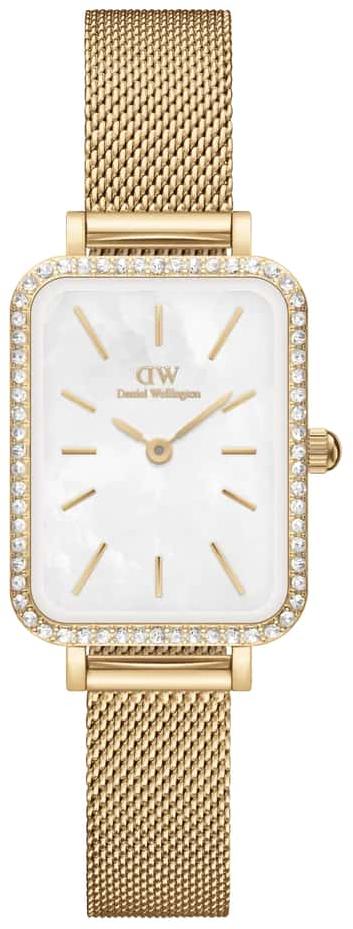 Daniel Wellington Quadro Lumine Bezel Evergold G MOP Ladies Watch