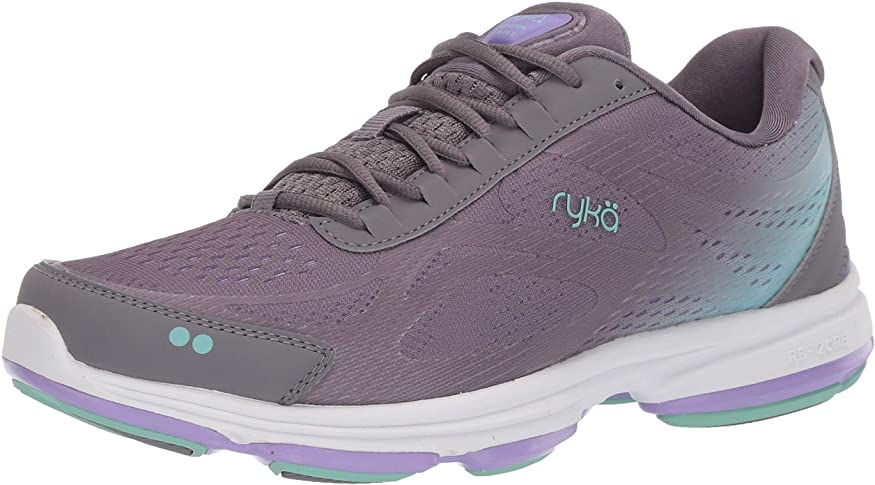Ryka Womens Devotion Plus 2 Walking Shoe - Grey Purple - 7
