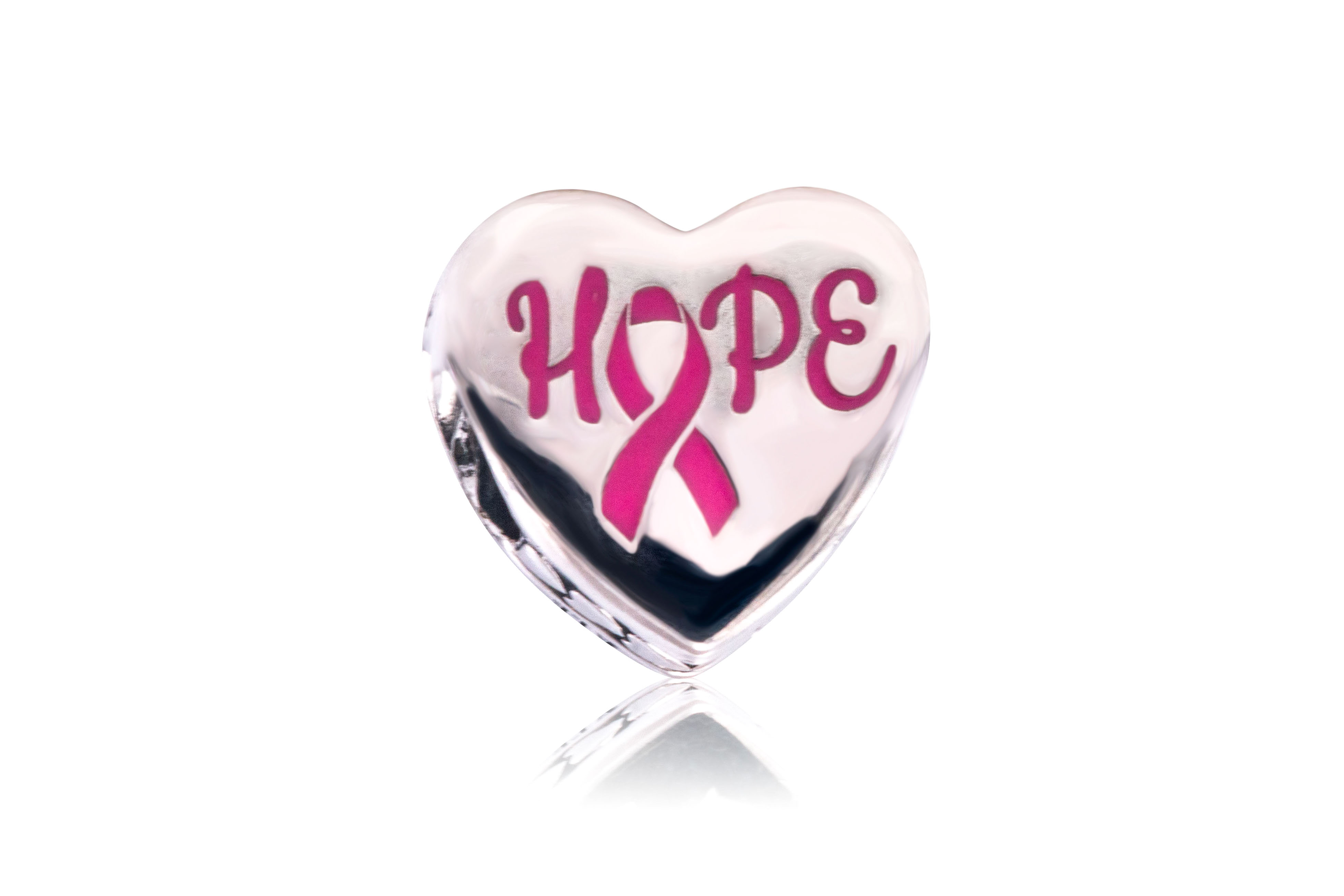Pandora Hope Pink Ribbon Charm