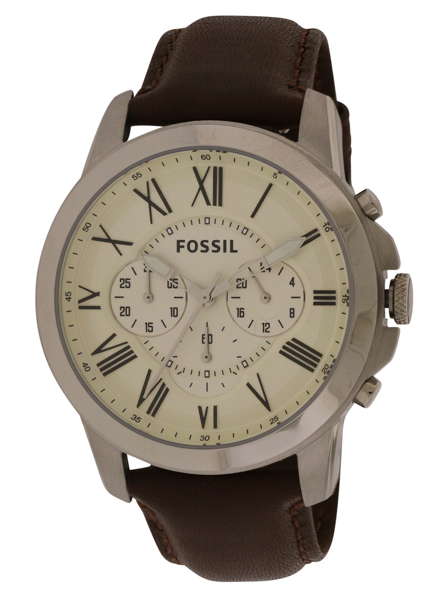 Fossil Grant Chronograph Leather Mens Watch FS4735