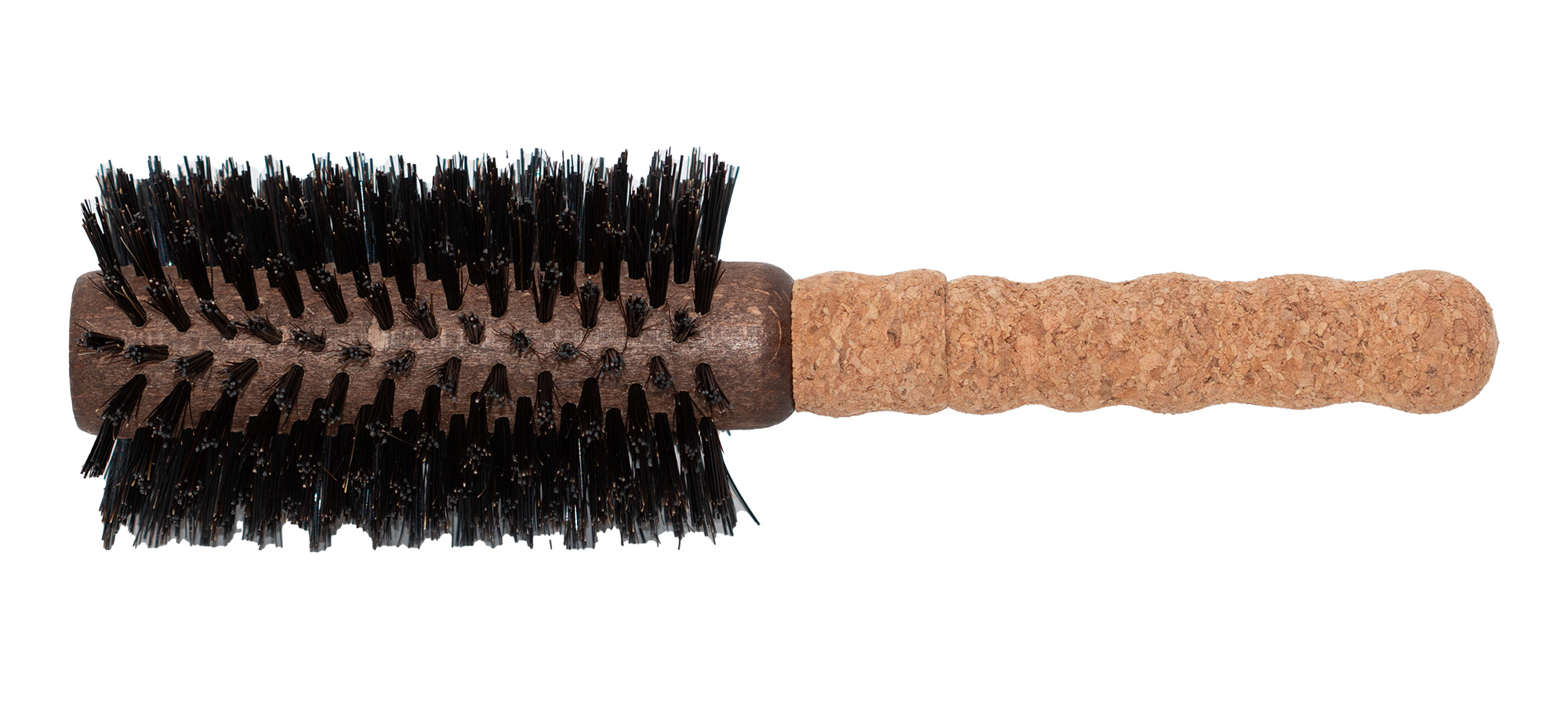 Ibiza Hair Brush - G4 Boar Bristle Round Hair Brush for Coarse Hair - Salon Quality - Heat Resistant 65mm Brush