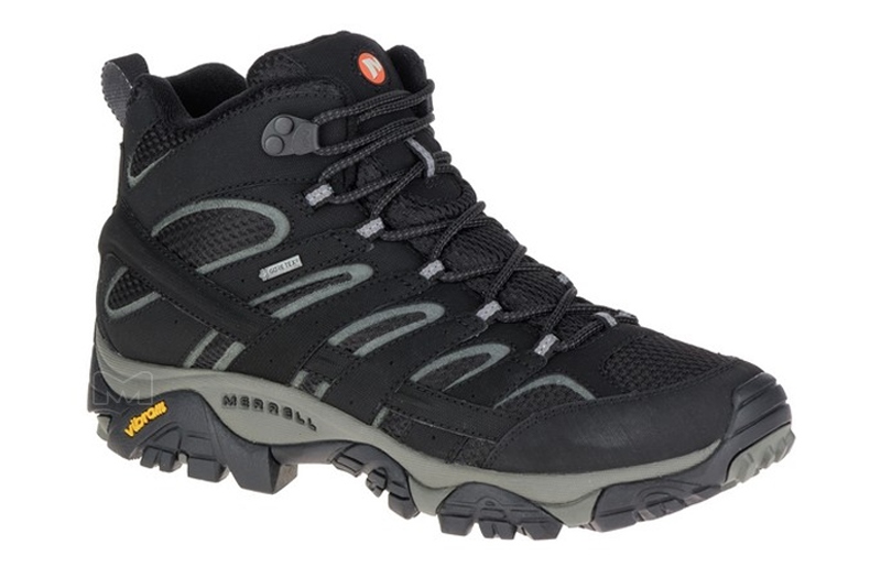 Merrell Mens Moab 2 GTX Hiking Shoe - Black Black - 9.5