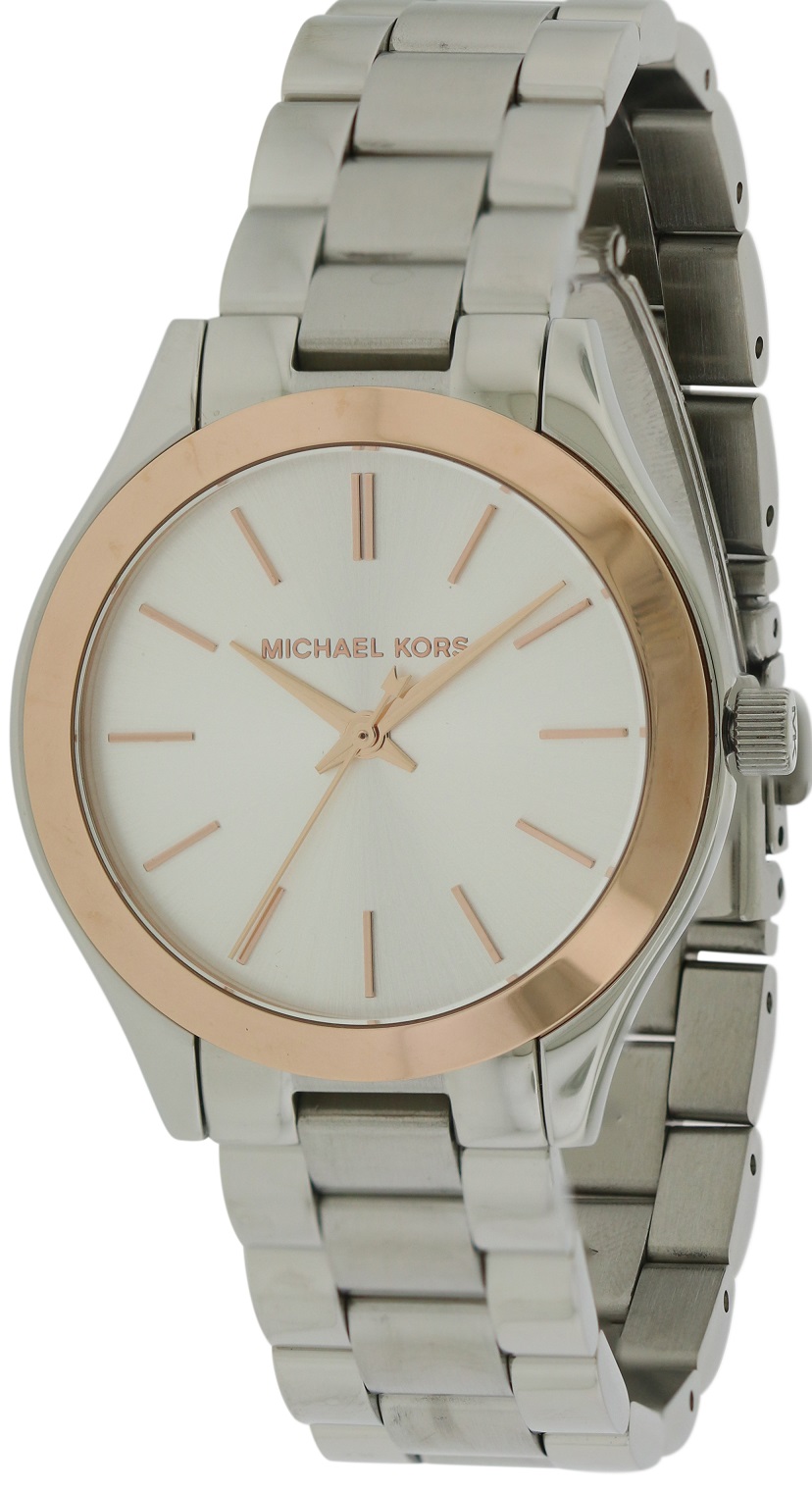 Michael Kors Mini Slim Runway Stainless Steel Ladies Watch MK3514