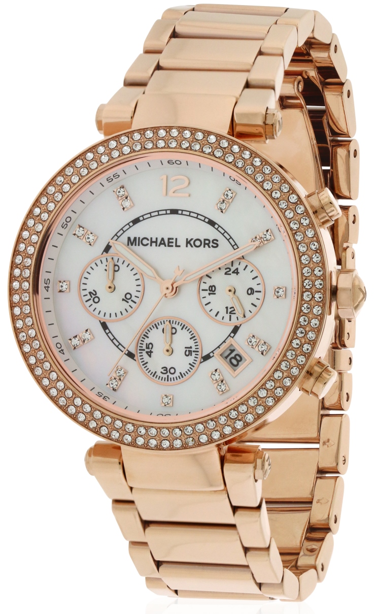 Michael Kors Parker Rose Gold Chronograph Ladies Watch MK5491