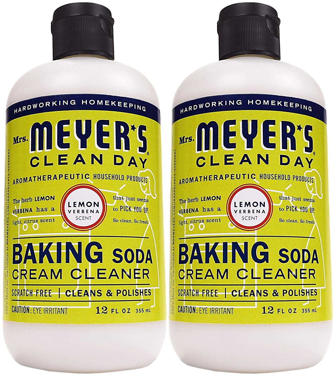 Mrs. Meyers Clean Day Cream Cleanser - 12 oz - Lemon Verbena - 2 pk