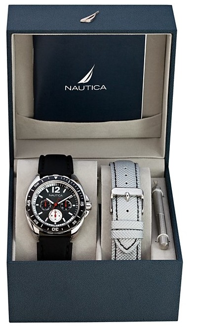 Nautica Interchangeable Straps Box Set Mens Watch N09910G