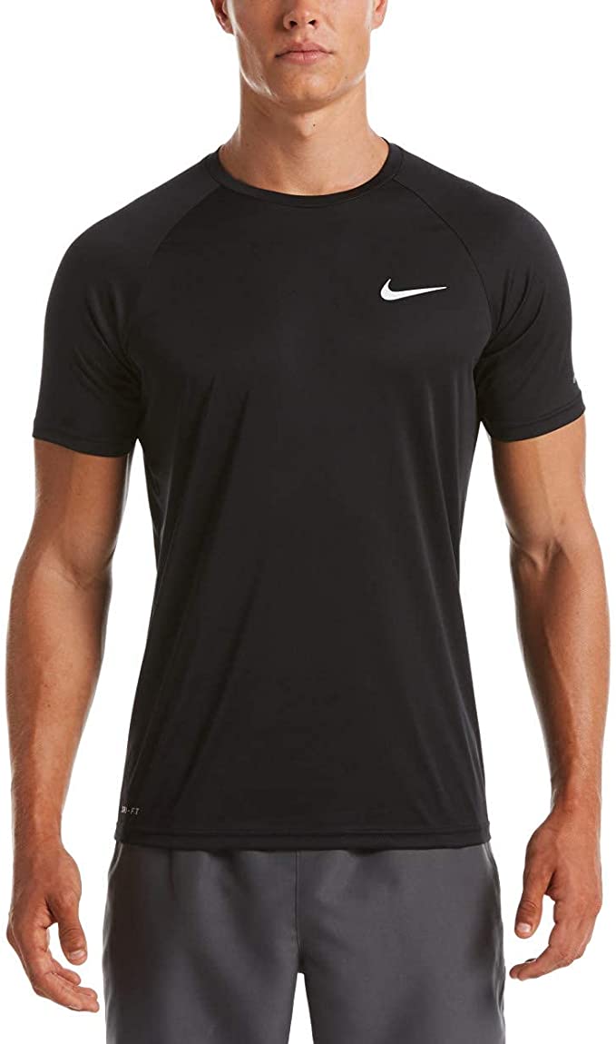 Nike Essential Short Sleeve Hydroguard - Black - XL