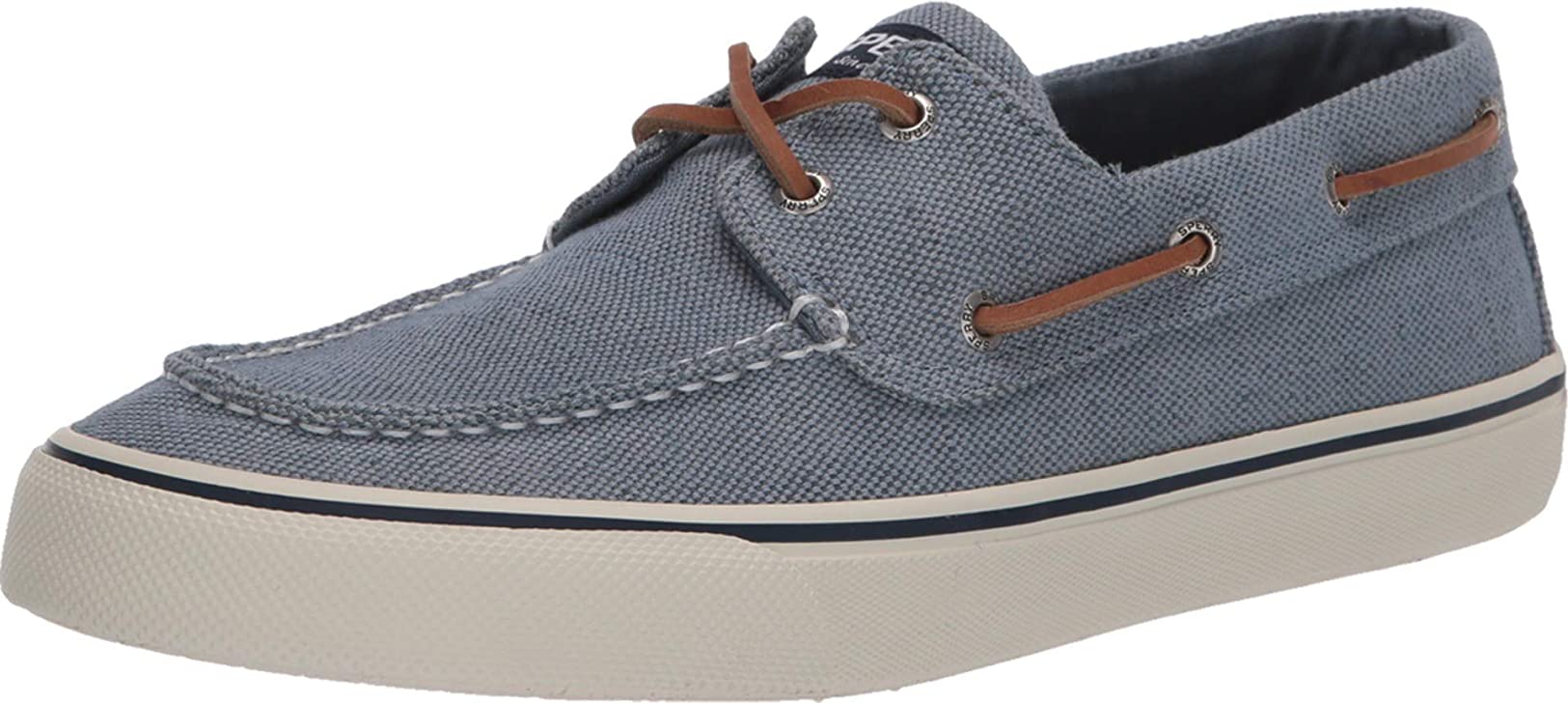 Sperry Mens Bahama II Distressed Boat Shoe - Blue - Size 12