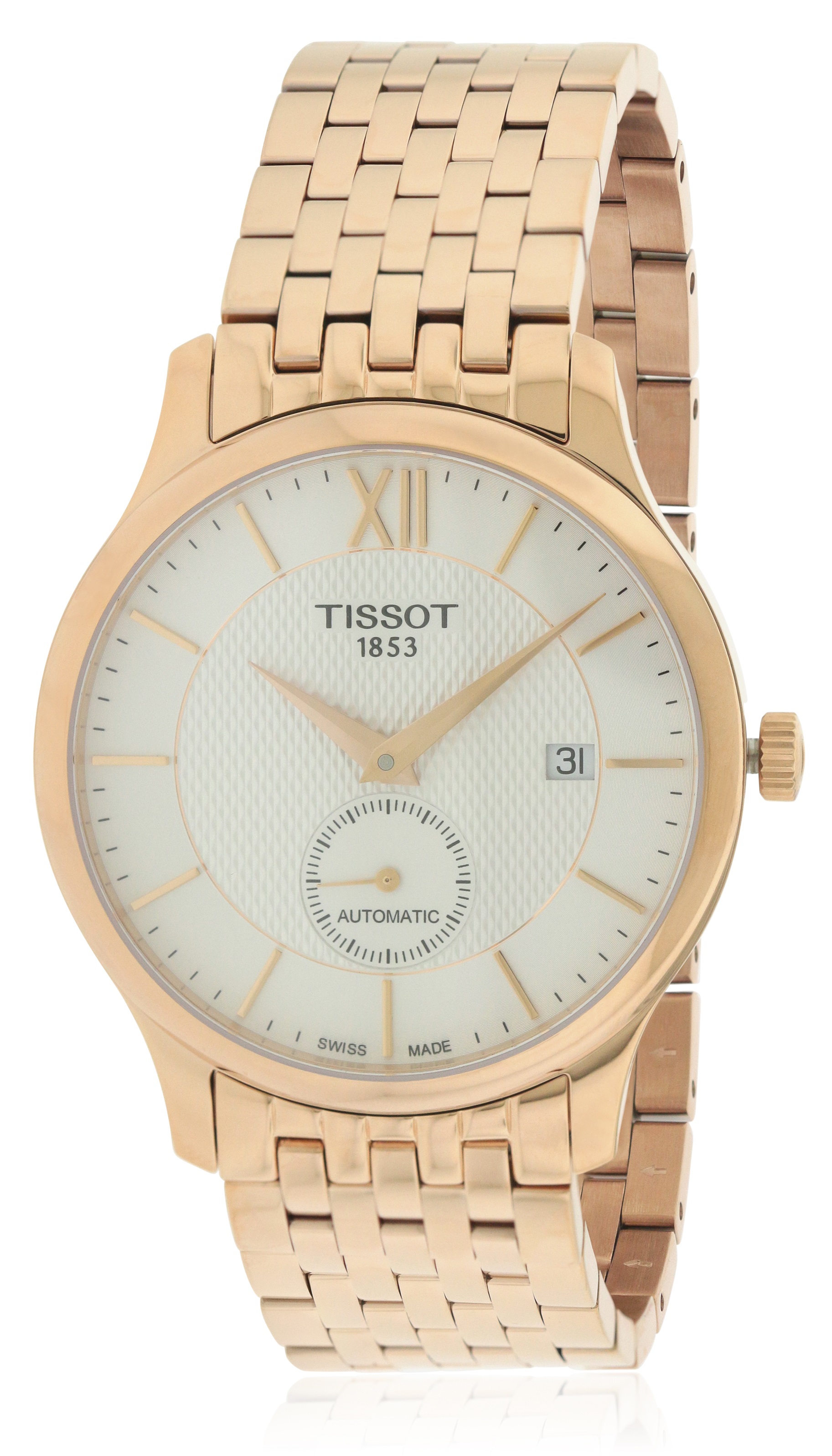Tissot Tradition Automatic Rose Gold-tone Stainless Steel Mens Watch T0634283303800