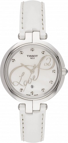 Tissot Flamingo Leather Ladies Watch T0942101611101