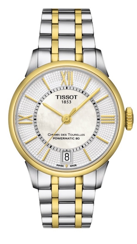 Tissot Chemin Des Tourelles Powermatic 80 Two-Tone Ladies Watch T0992072211800