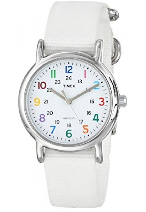 Timex Weekender White Nylon Ladies Watch T2N837