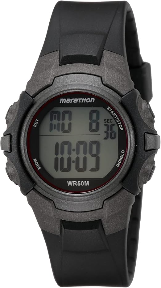 Timex Marathon LCD Rubber Mens Watch T5K642