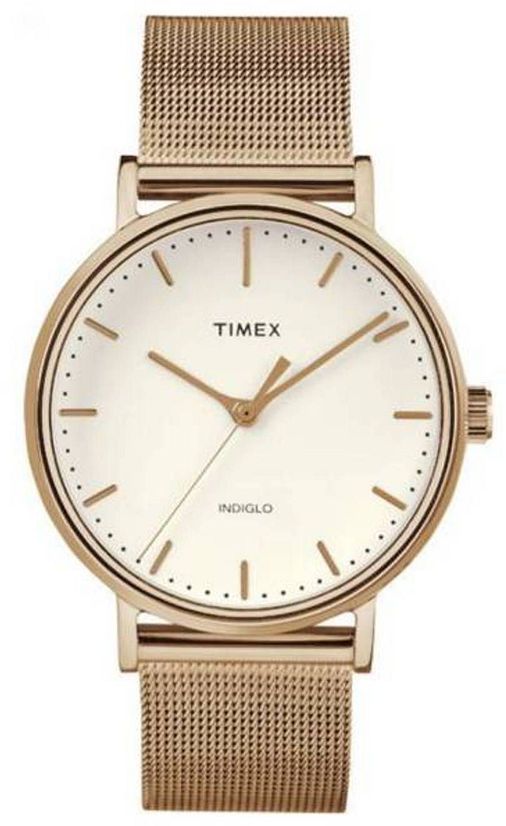 Timex Fairfield Gold-Tone Mesh Ladies Watch TW2R26400