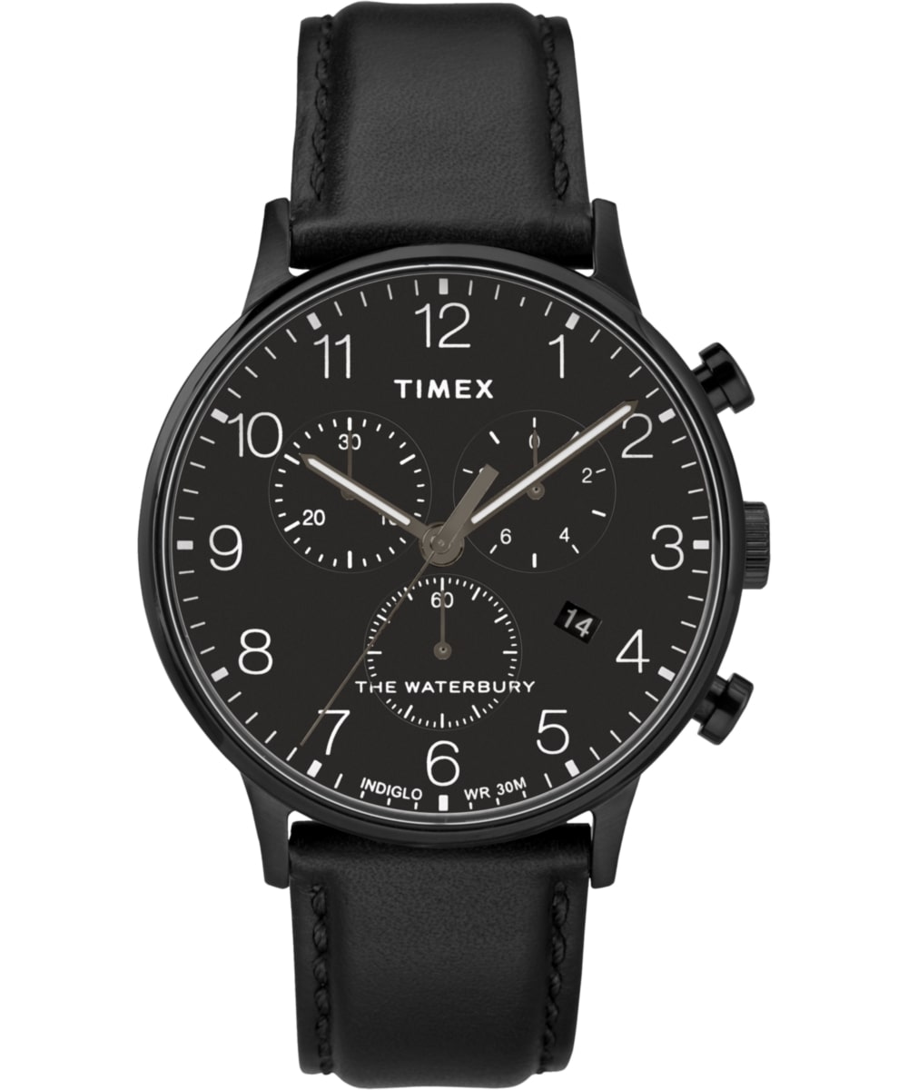 Timex Waterbury Classic Chronograph Leather Mens Watch TW2R71800