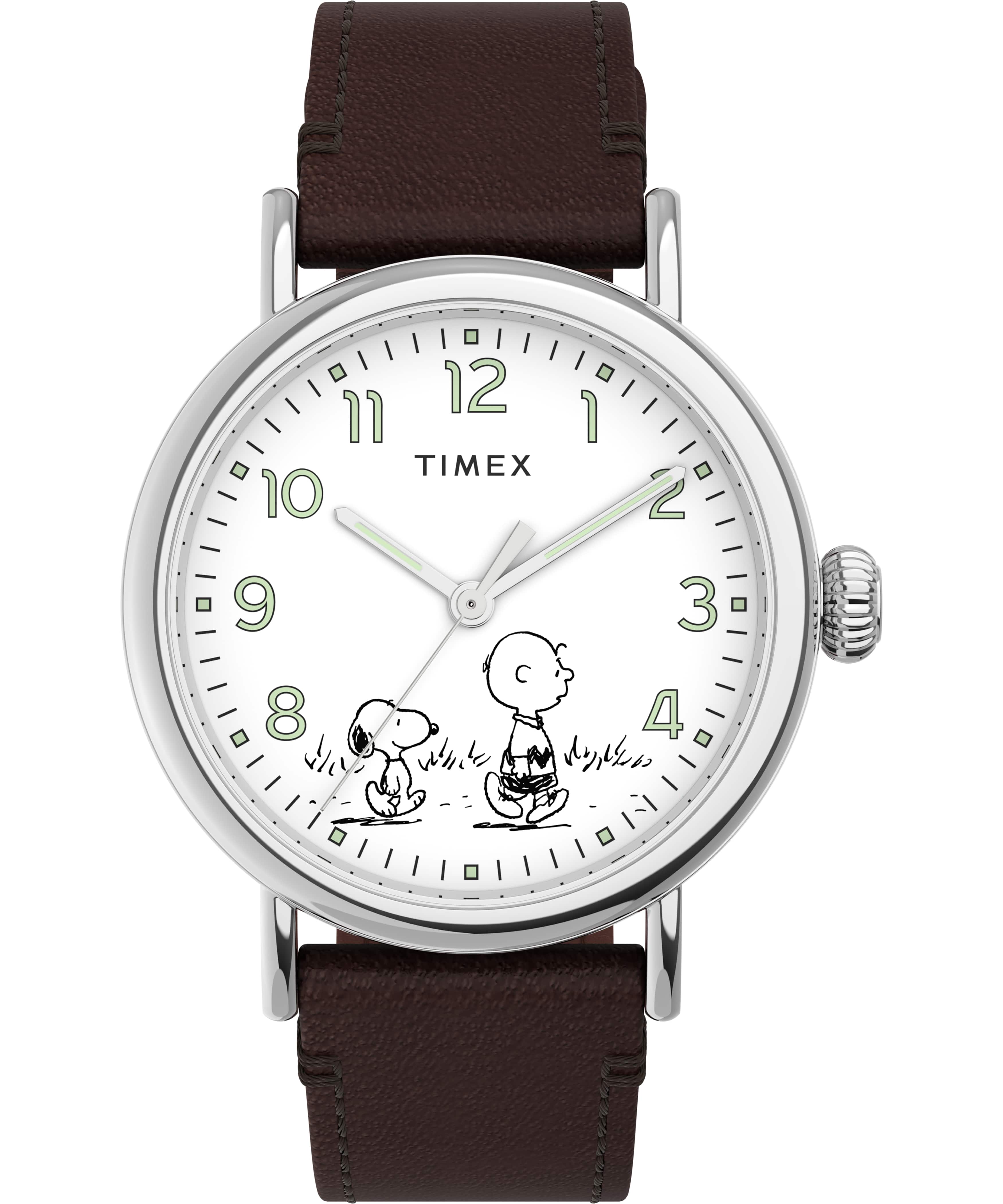 Timex Standard x Peanuts 70th Anniversary Leather Mens Watch TW2U71000