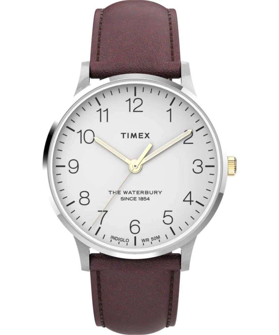 Timex Waterbury Classic Leather Mens Watch TW2V28800