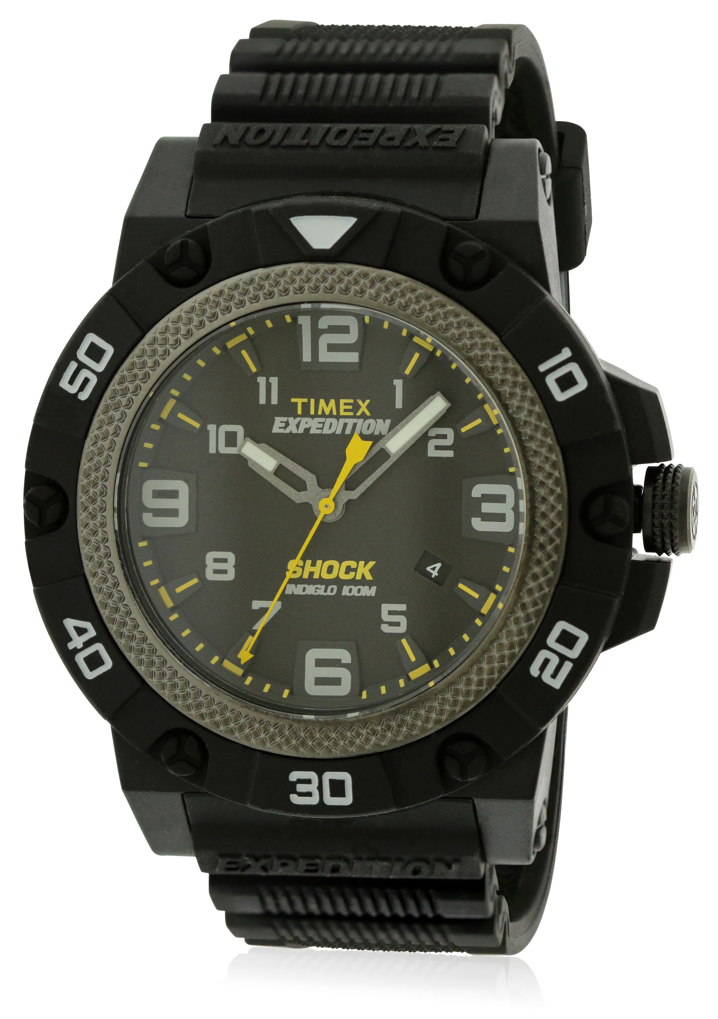 Timex Expedition Field Shock Black Resin Mens Watch TW4B01000