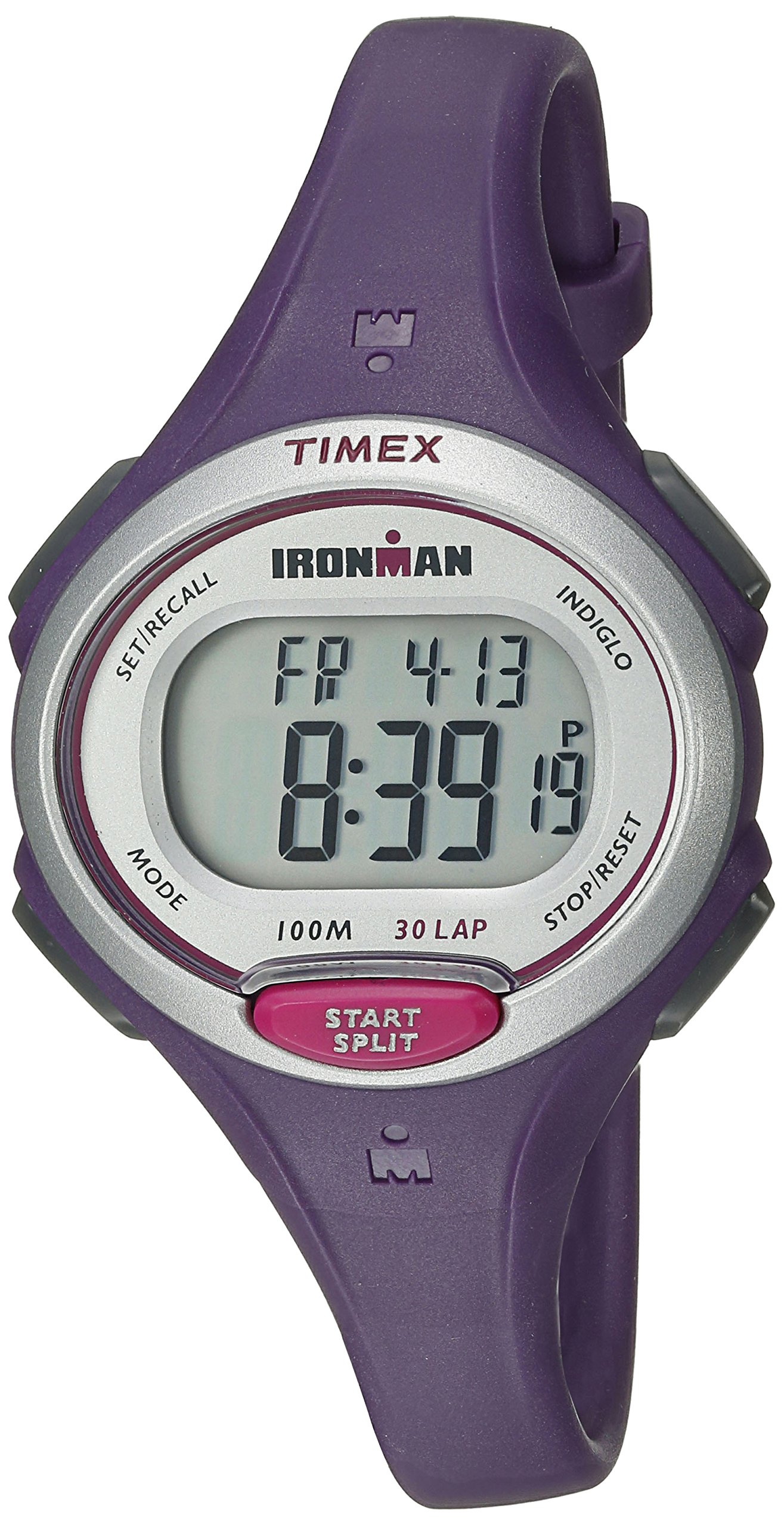 Timex Womens Ironman Essential | Purple Mid-Size 30-Lap Memory Sport TW5K90100