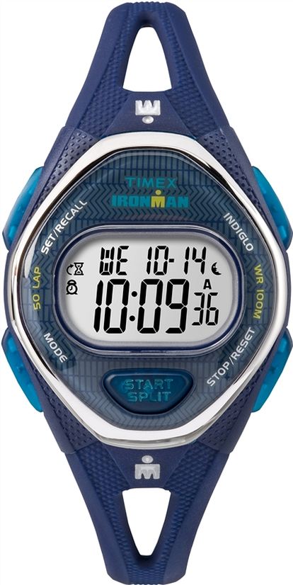 Timex Ironman Sleek 50 Mid Blue Silicone Mens Watch TW5M13600