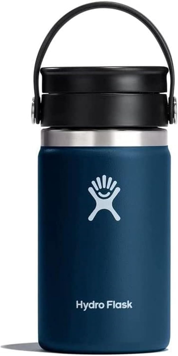 Hydro Flask Wide Mouth with Flex Sip Lid Insulated Water Bottle Travel Mug  - 12 oz - Indigo