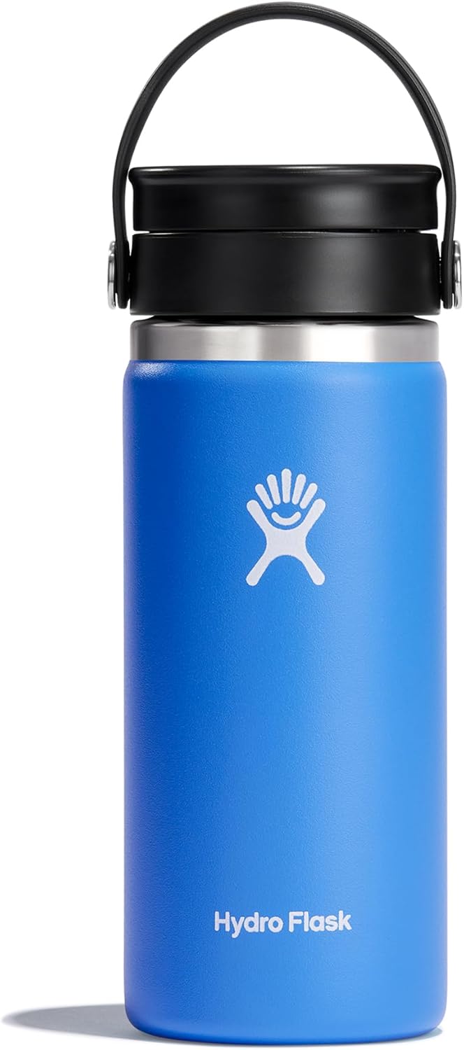 Hydro Flask Wide Mouth with Flex Sip Lid Insulated Water Bottle Travel Mug - 16 oz - Cascade