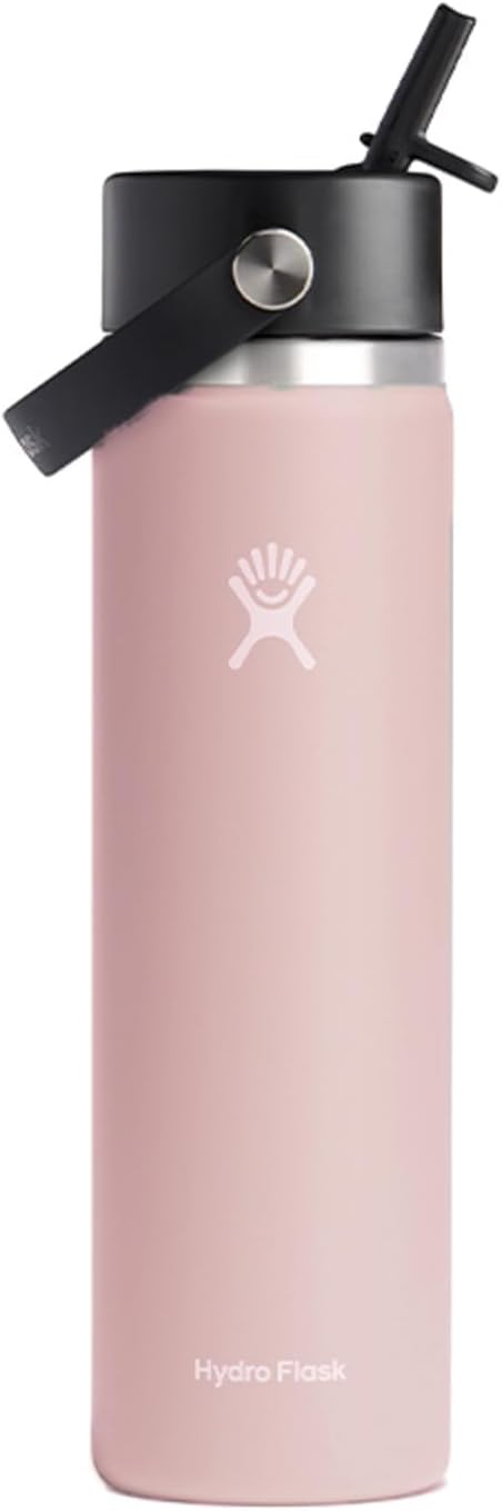 Hydro Flask Wide Mouth Water Bottle with Flex Straw Cap - 24 oz - Trillium