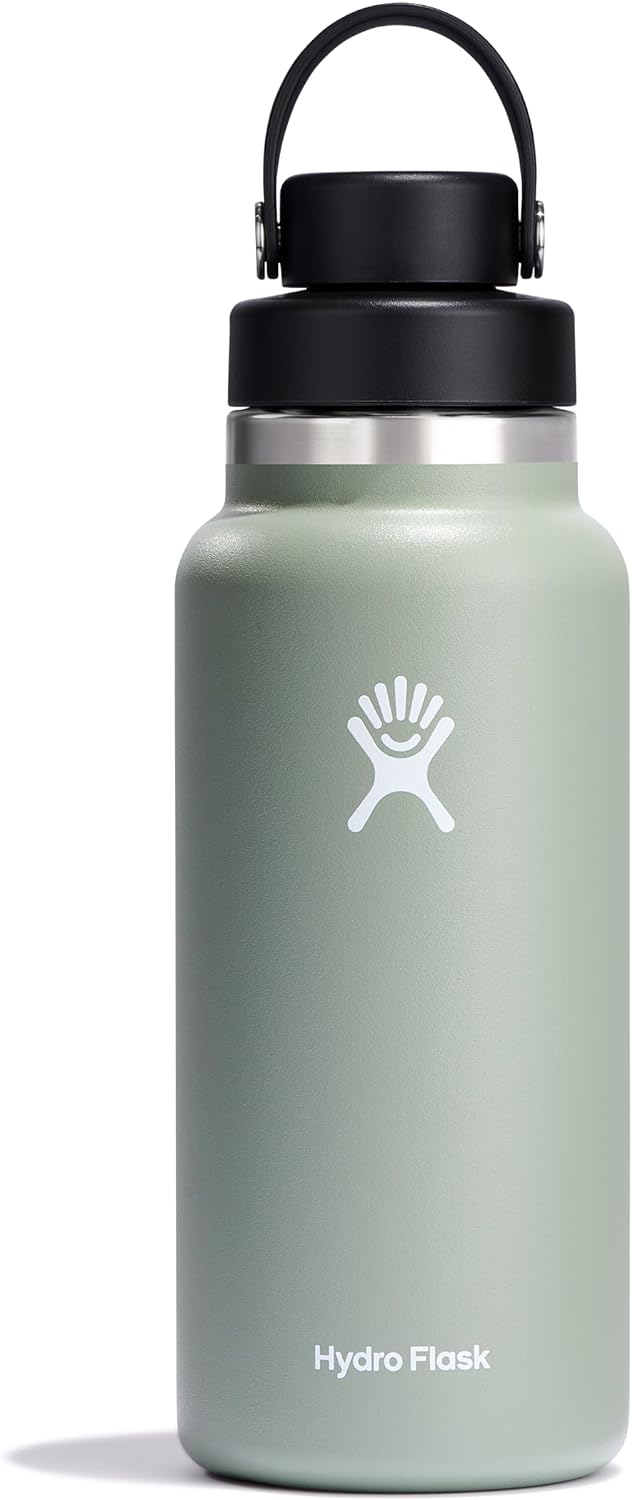 Hydro Flask Vacuum Insulated Stainless Steel Water Bottle Flask - Wide Chug Cap - 32 oz - Agave