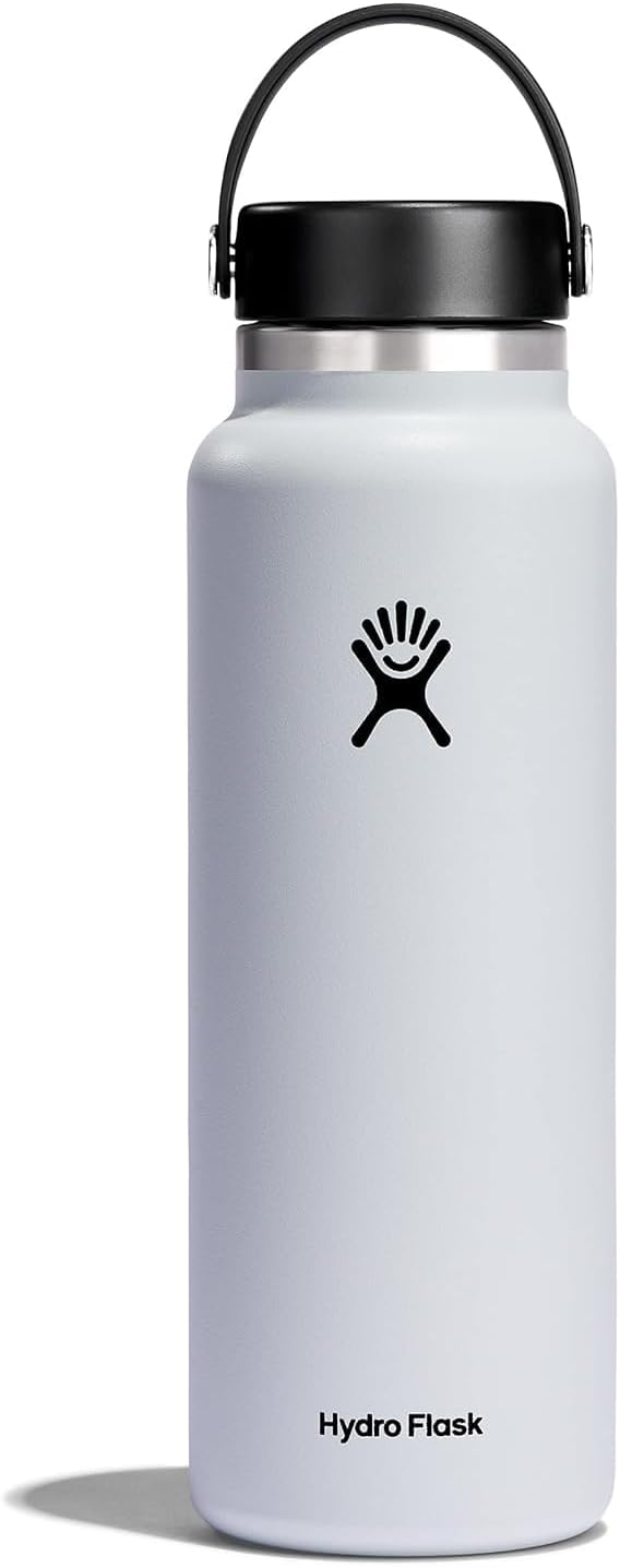 Hydro Flask Wide Mouth Water Bottle with Closeable Lid - 40 oz - White