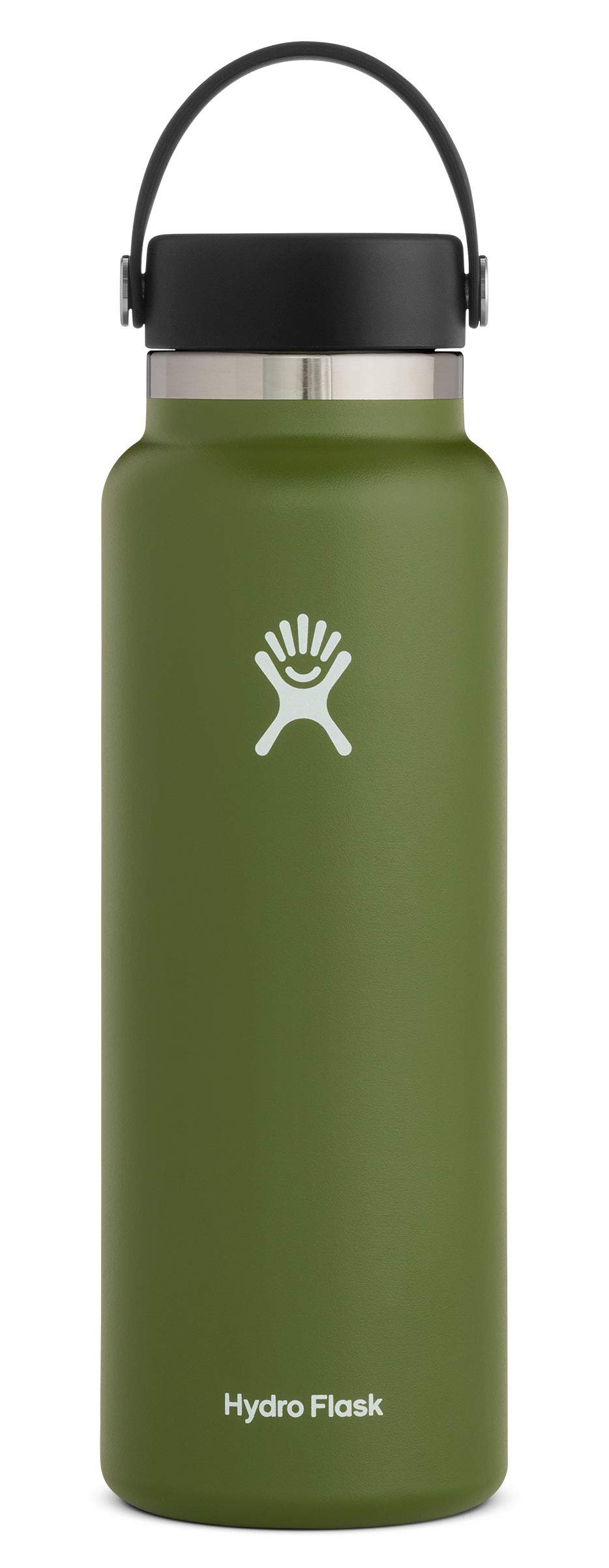 Hydro Flask 40 oz Wide Mouth Water Bottle with Flex Cap - Olive